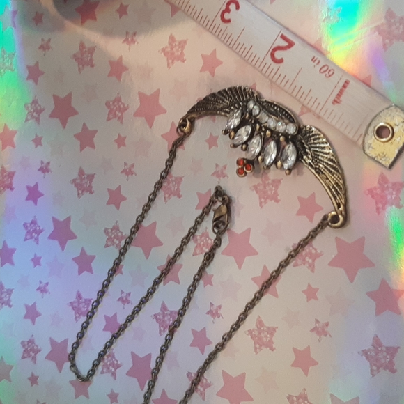 Angel Wings and Crown Necklace New - Picture 3 of 3
